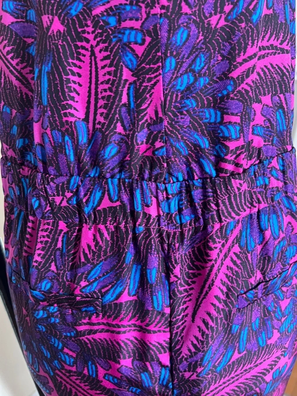 J.Crew Bright Dahlia Floral 100% Silk Strappy Jumpsuit with Pockets Size 6